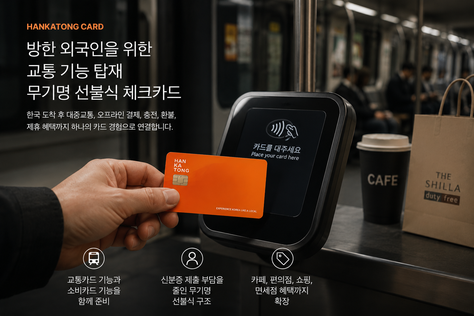 HANKATONG CARD transit, payment, top-up, refund, and partner benefits